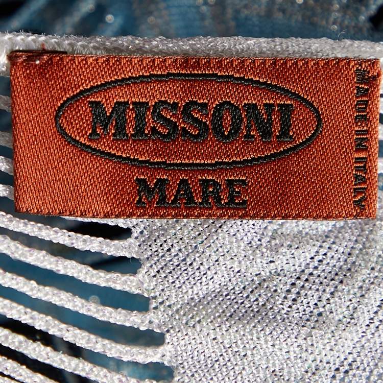 Pre Owned Missoni Mare Multicolor Patterned Kit Long Shoulder Cover S