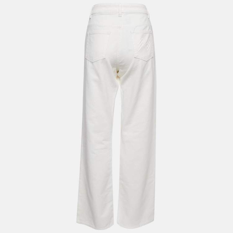 Pre Owned Missoni White Denim Wide-Leg Jeans M Waist 29"