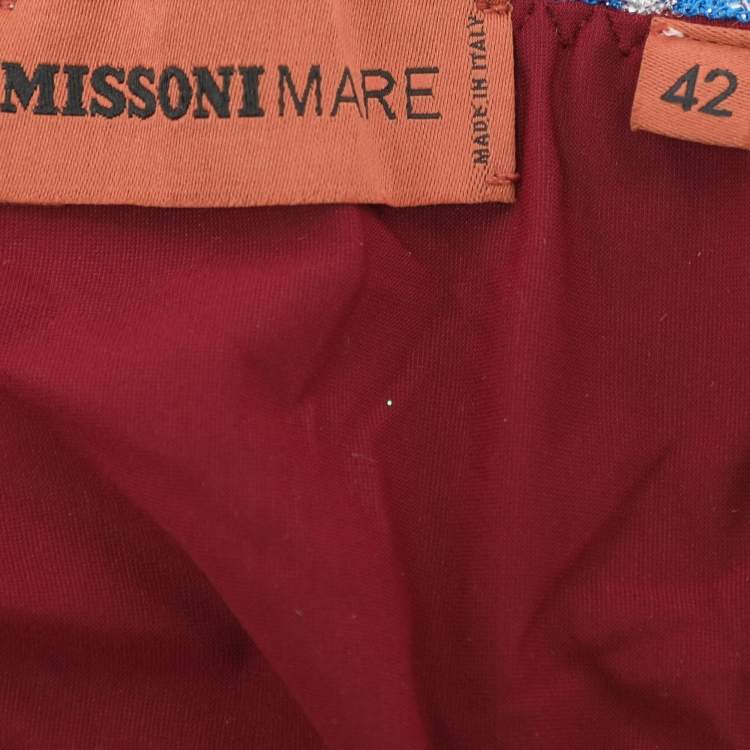 Pre Owned Missoni Multicolor Lurex Knit Bikini M