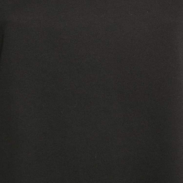 Pre Owned Missoni Black Zigzag Raschel Sleeve Jersey T-Shirt L