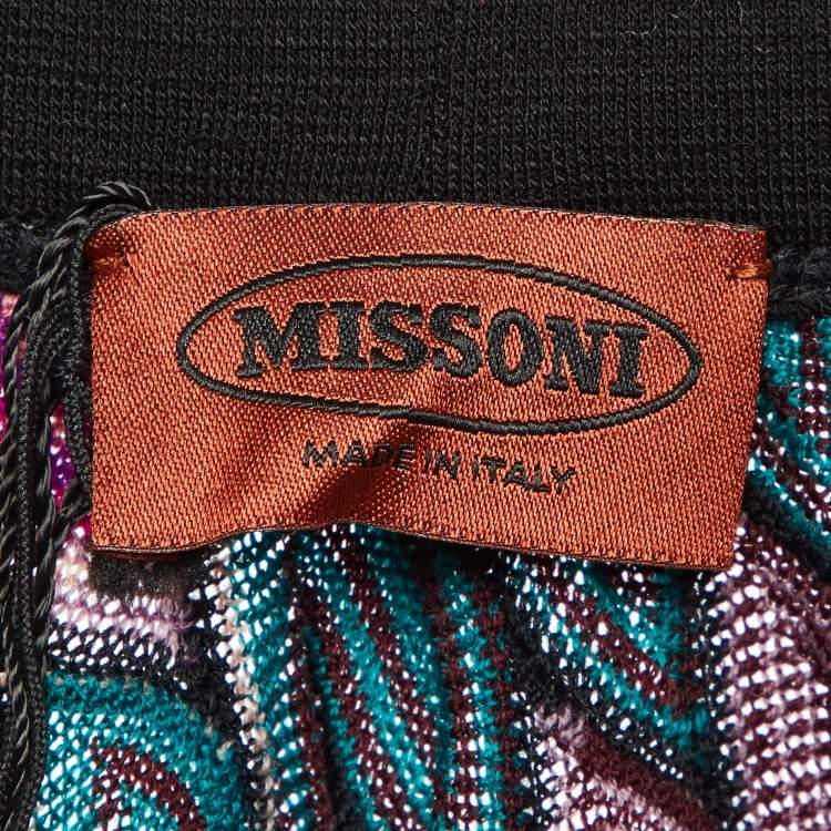 Pre Owned Missoni Multicolor Patterned Knit Top S