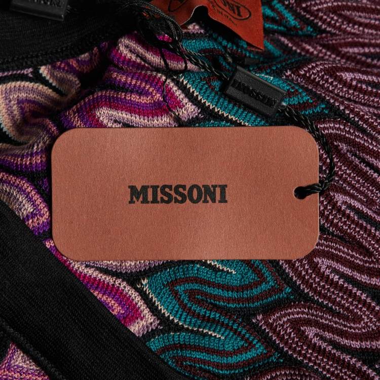 Pre Owned Missoni Multicolor Patterned Knit Top S