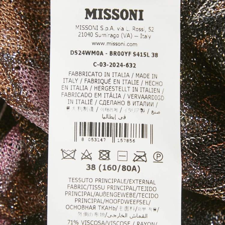 Pre Owned طقم تريكوت ميزوني لوريكس متعرج وردي صغير