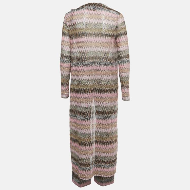 Pre Owned طقم تريكوت ميزوني لوريكس متعرج وردي صغير