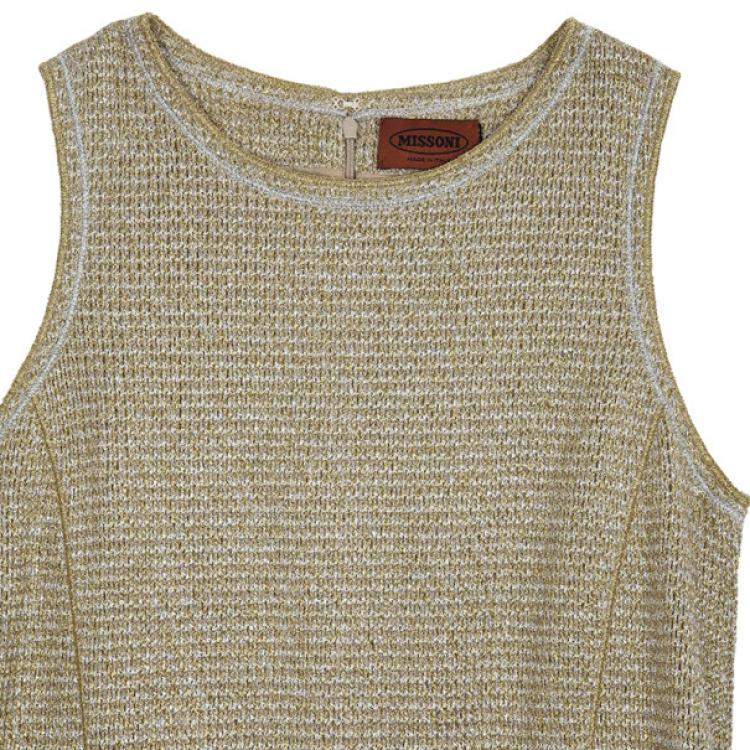 Pre Owned Missoni Metallic Dress Suit S