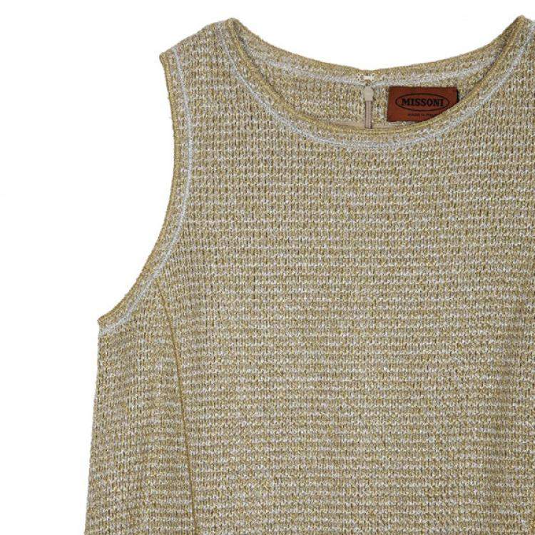 Pre Owned Missoni Metallic Dress Suit S