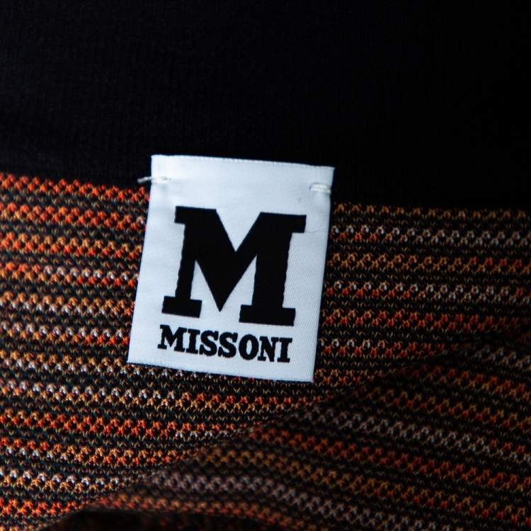 Pre Owned Missoni Multicolored Floral Patterned Knit Jacket S