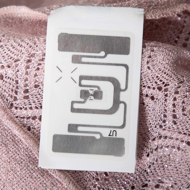 Pre Owned Missoni Pink Patterned Lurex Knit Sleeveless Top & Pleated Shorts Set S