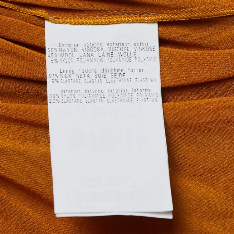 Pre Owned Missoni Metallic Gold Ombre Lurex Knit Sleeveless Long Dress M