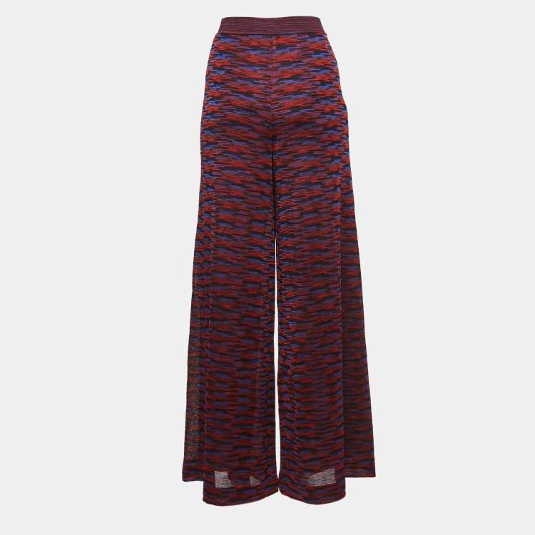 Pre Owned Missoni Multicolor Patterned Knit Pants XL