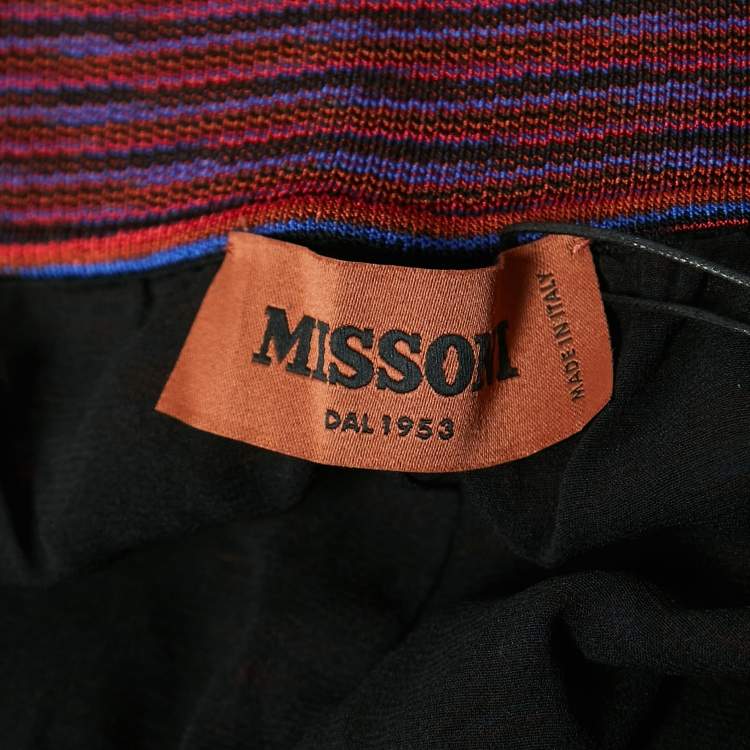 Pre Owned Missoni Multicolor Patterned Knit Pants XL