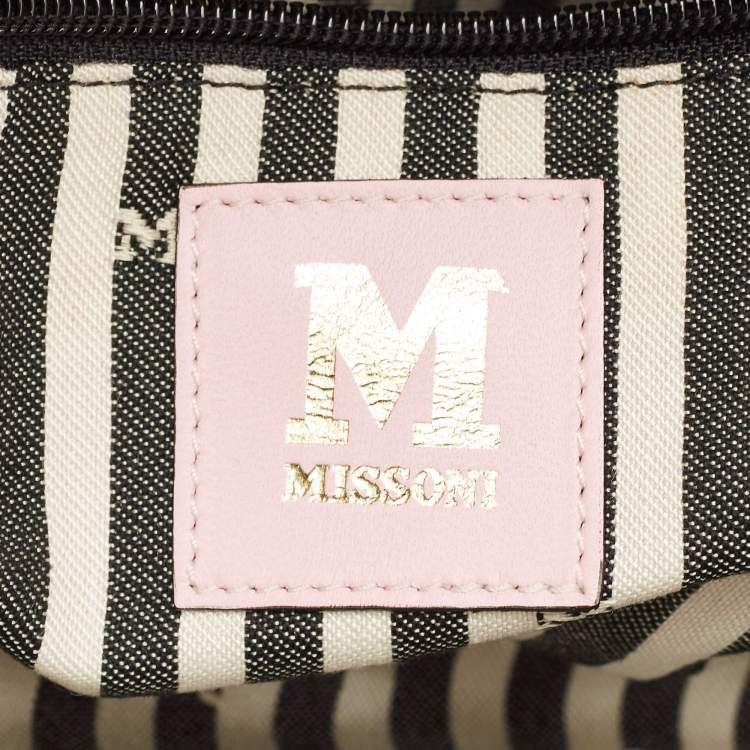 Pre Owned Missoni Multicolor Fabric Stripe Chain Flap Shoulder Bag