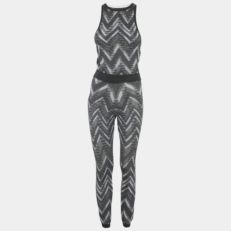 Pre Owned Missoni Sport Black Lurex Knit Activewear Set XS/S