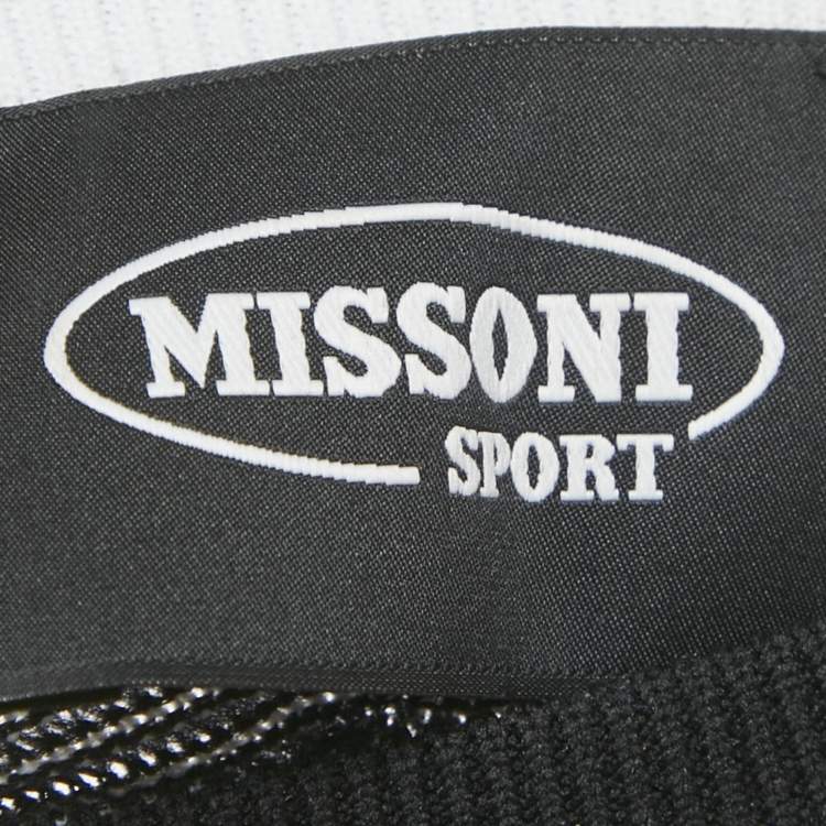 Pre Owned Missoni Sport Black Lurex Knit Activewear Set XS/S