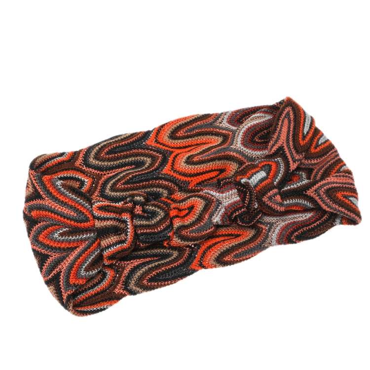 Pre Owned Missoni Multicolor Wool Blend Headband