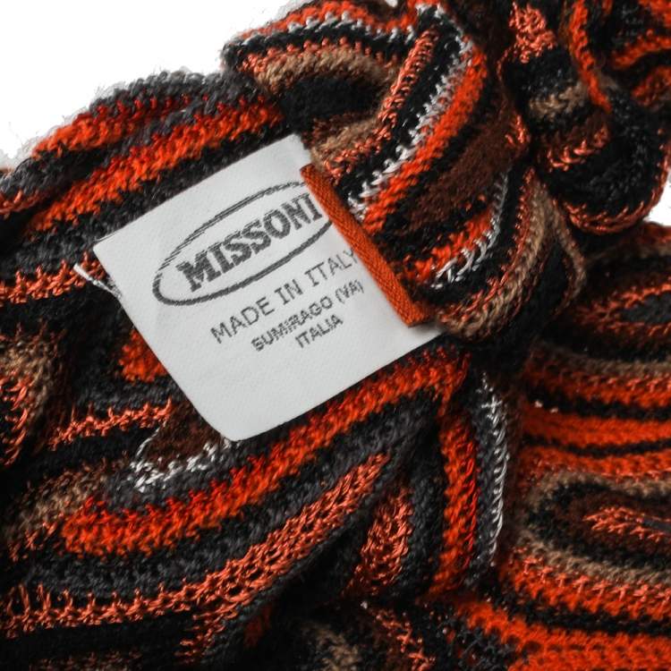 Pre Owned Missoni Multicolor Wool Blend Headband