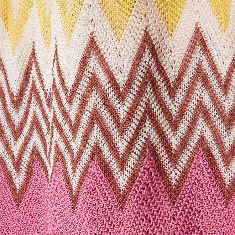 Pre Owned Missoni Multicolor Knit Headband