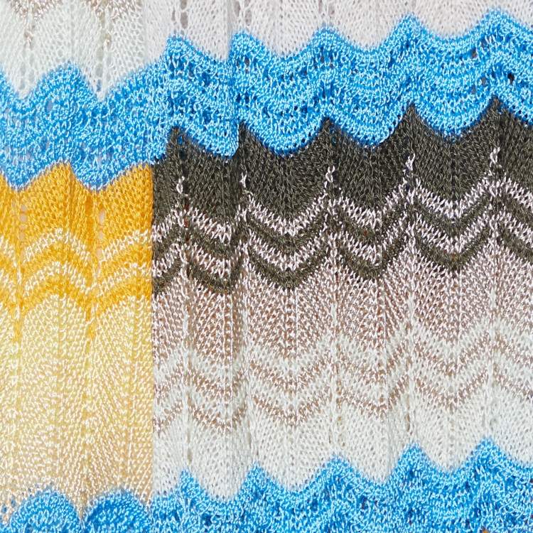 Pre Owned Missoni Multicolor Knit Stole