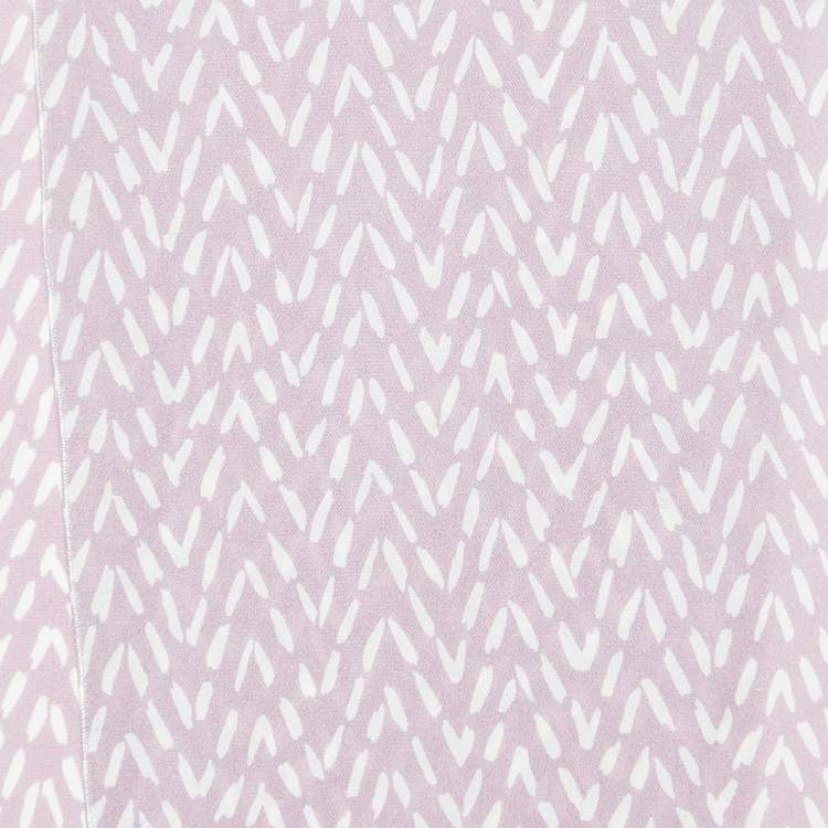 Pre Owned Missoni Lavender Printed Silk Stole