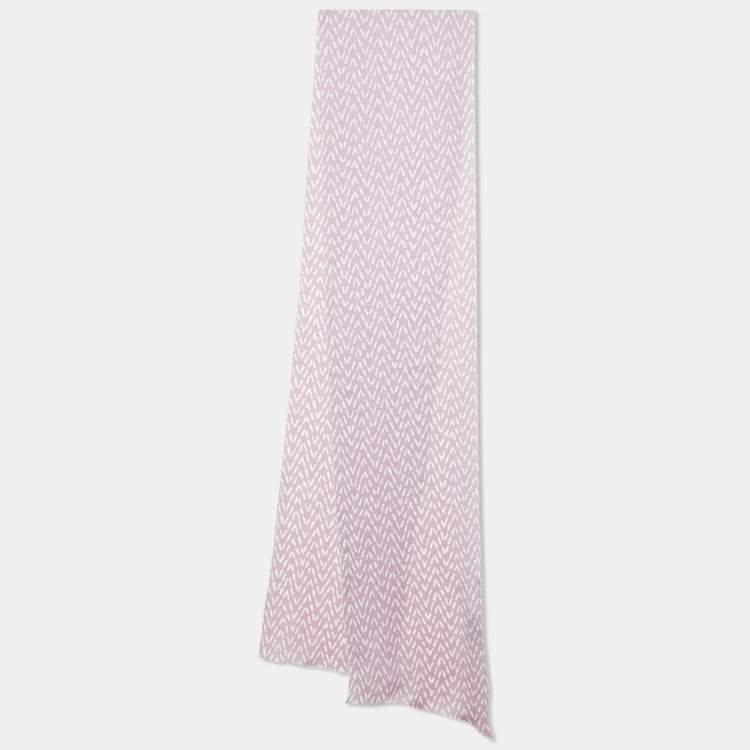 Pre Owned Missoni Lavender Printed Silk Stole