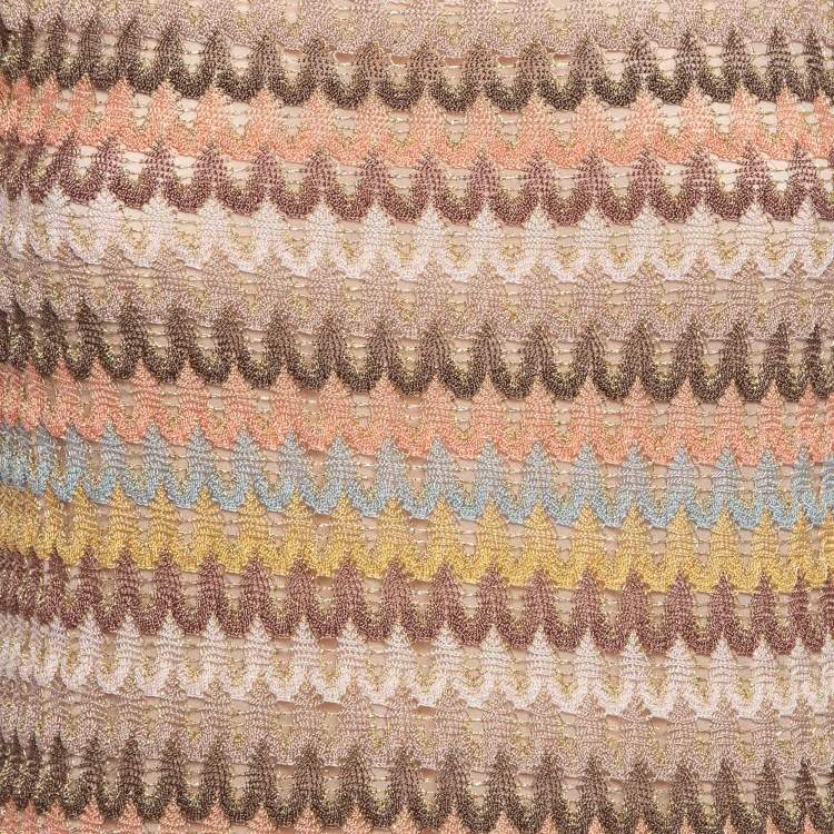 Pre Owned Missoni Multicolor Patterned Knit Tank Top S