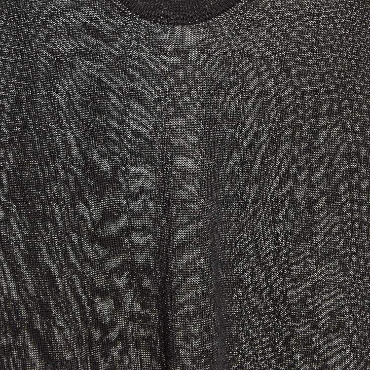 Pre Owned Missoni Black Lurex Knit Tank Top L