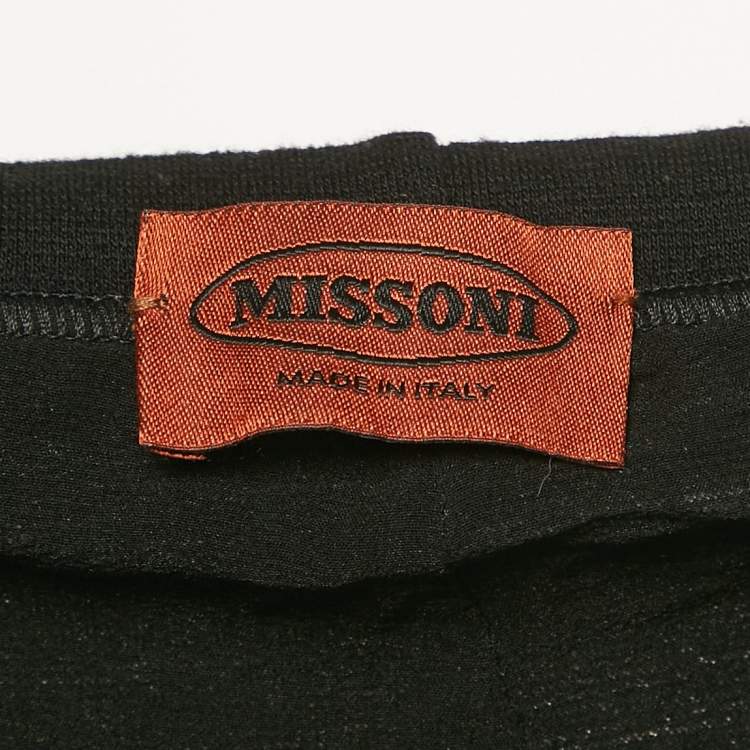Pre Owned Missoni Black Knit Trousers M