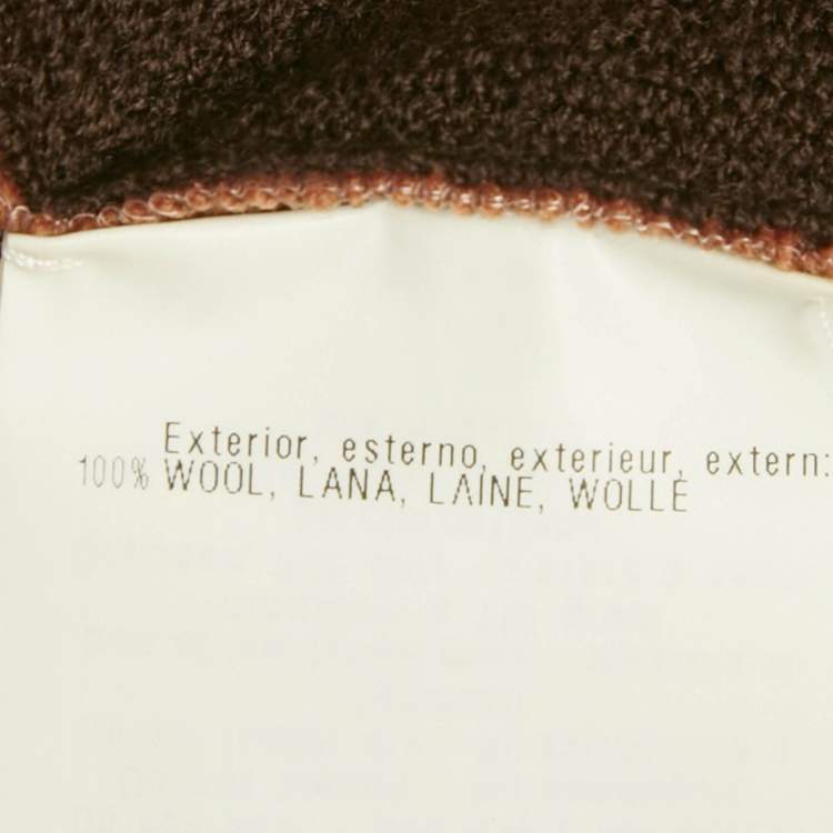 مملوكة مسبقًا Missoni Multicolor Striped Wool Overlay Detail Oversized Cardigan M