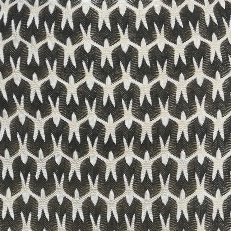 Pre Owned Missoni Black Patterned Knit Halter Neck Maxi Dress S