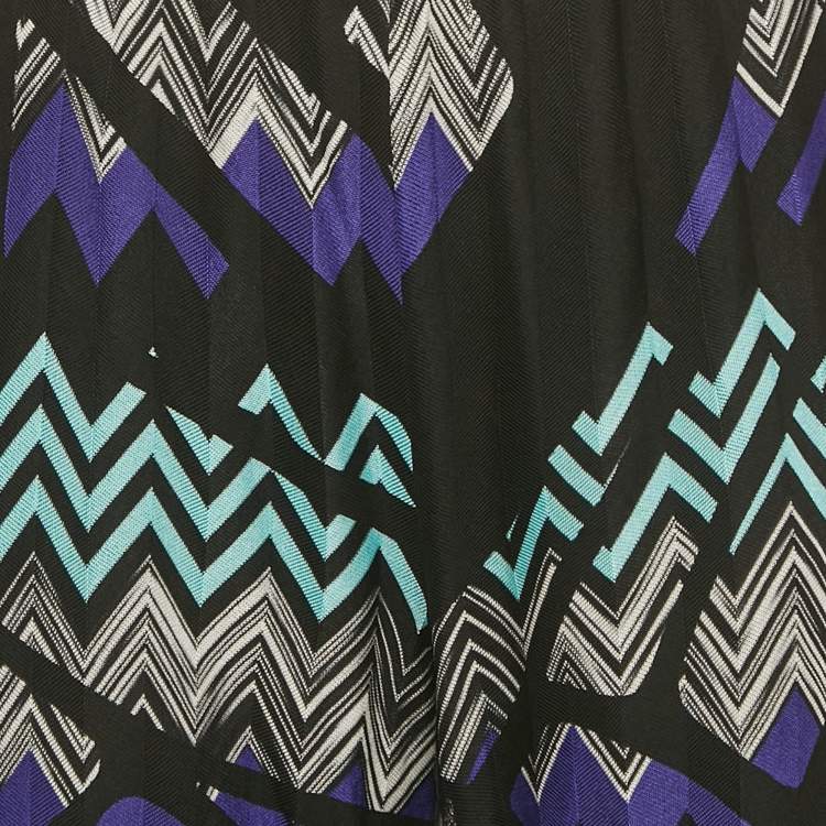 Pre Owned Missoni Multicolor Patterned Knit Parallel Pants M