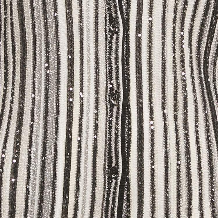 مملوكة مسبقًا Missoni Monochrome Sequin Lurex Knit Midi Dress M