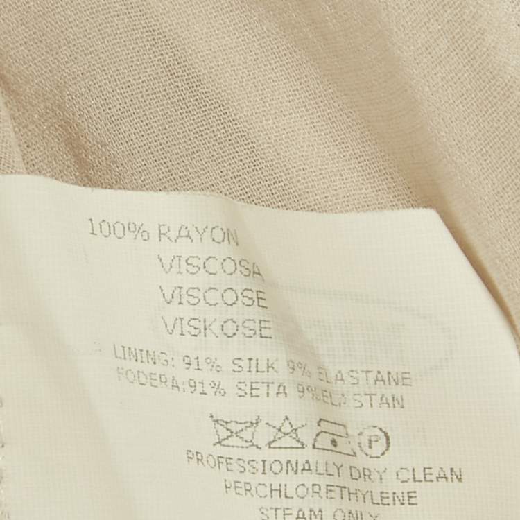 Pre Owned Missoni Multicolor Patterned Knit Belt Detail Midi Dress M