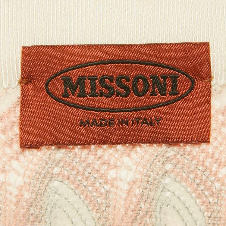 Pre Owned Missoni Multicolor Zig Zag Knit Mini Skirt S