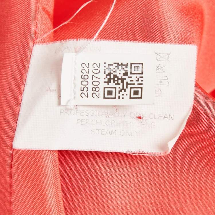 Pre Owned Missoni Multicolor Zig Zag Knit Open Front Coat M