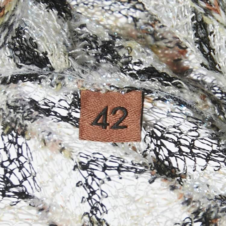 مملوكة مسبقًا Missoni Multicolor Patterned Lurex Knit Midi Dress M