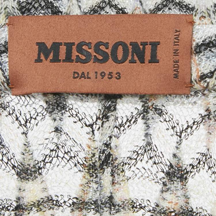 مملوكة مسبقًا Missoni Multicolor Patterned Lurex Knit Midi Dress M