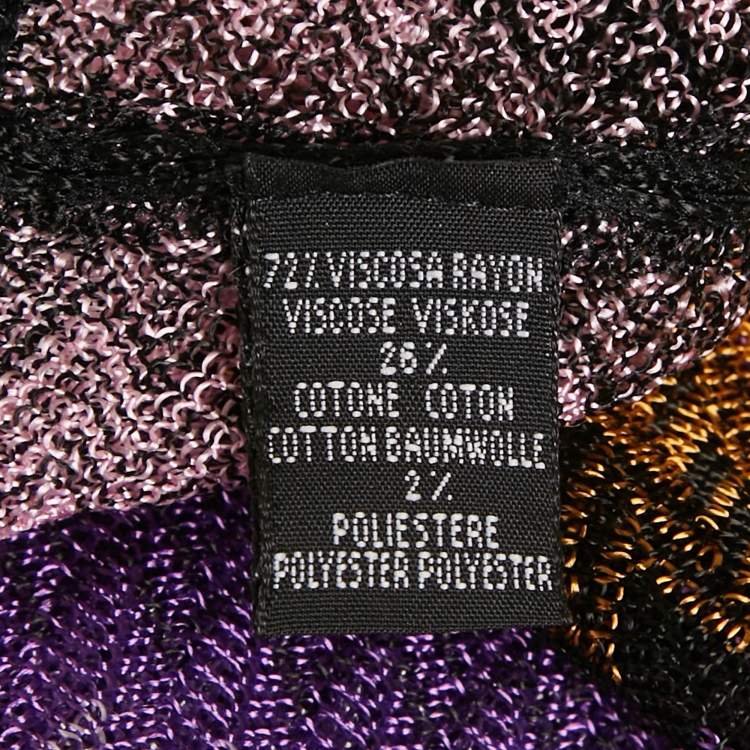 مملوكة مسبقًا Missoni  Multicolor Printed Striped Cape One Size