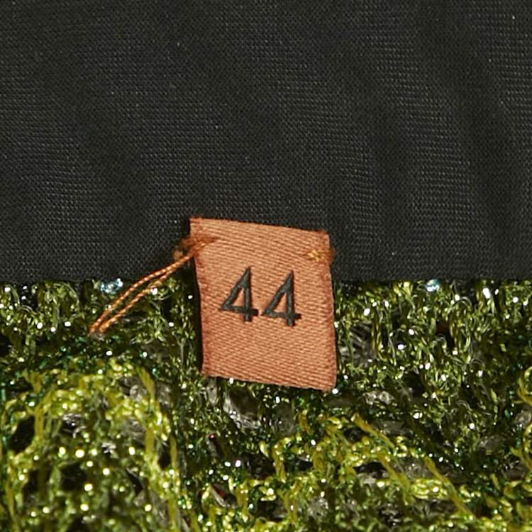 Pre Owned Missoni Multicolour Zig Zag Lurex Knit Jumpsuit M