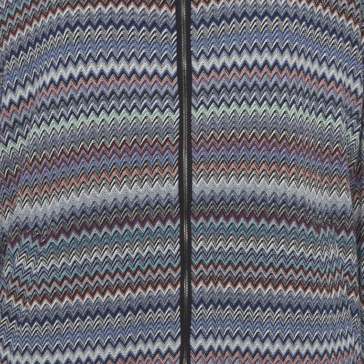 Pre Owned Missoni Multicolor Wool Blend and Nylon reversible Jacket XL