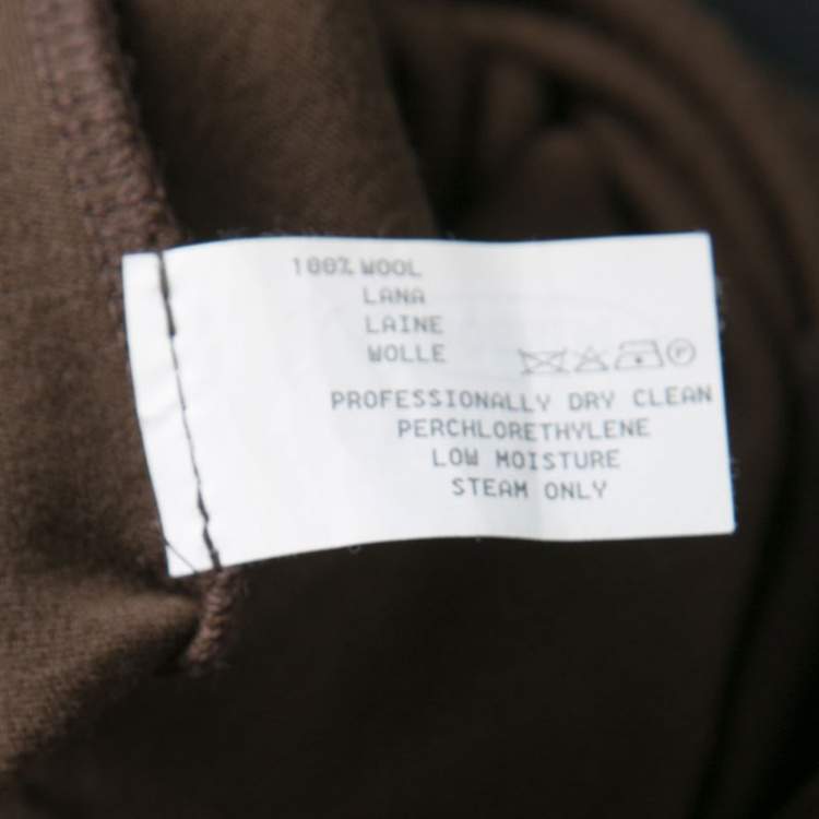 Pre Owned Missoni Brown Elasticized Waist Wide Leg Pants M