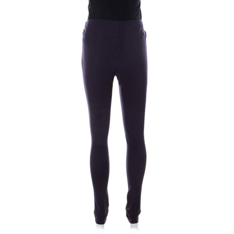 Pre Owned M Missoni Navy Blue Stretch Jersey Legging Trousers M 