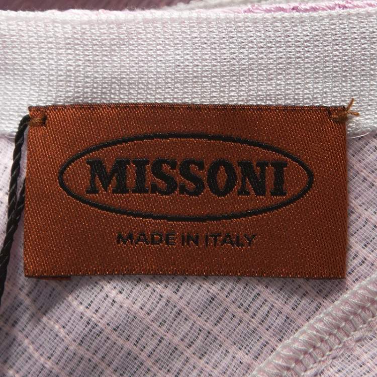 Pre Owned Missoni Pink and Black Knit Sleeveless Dress M