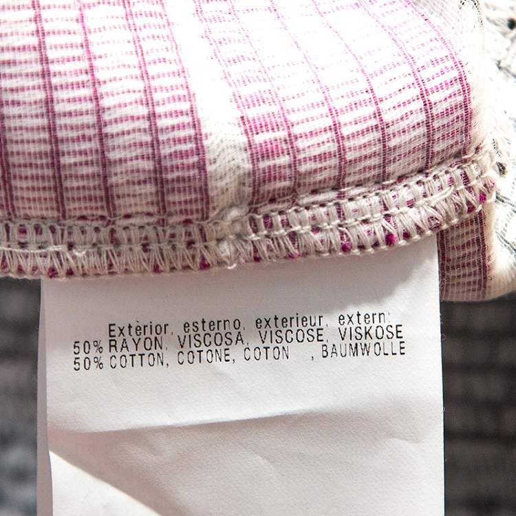 Pre Owned Missoni Pink and Black Knit Sleeveless Dress M