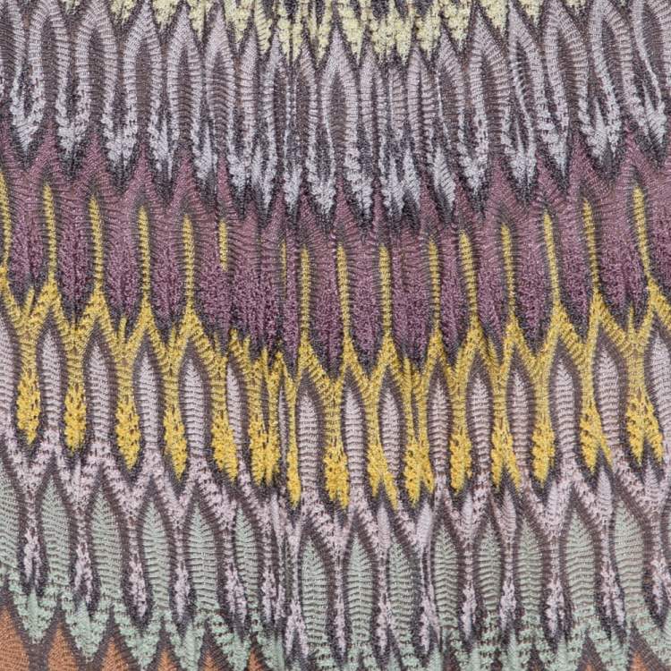 Pre Owned Missoni Multicolor Knit Strapless Shift Dress S