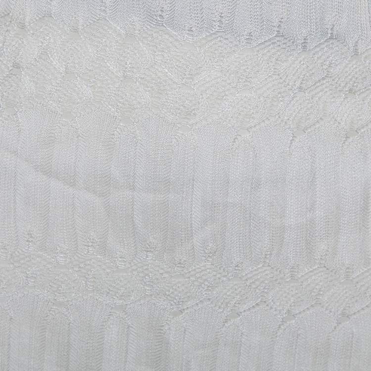 Pre Owned Missoni Cream Lace Mini Skirt M