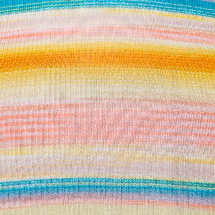 Pre Owned Missoni Multicolor Striped Knit Tank Top S