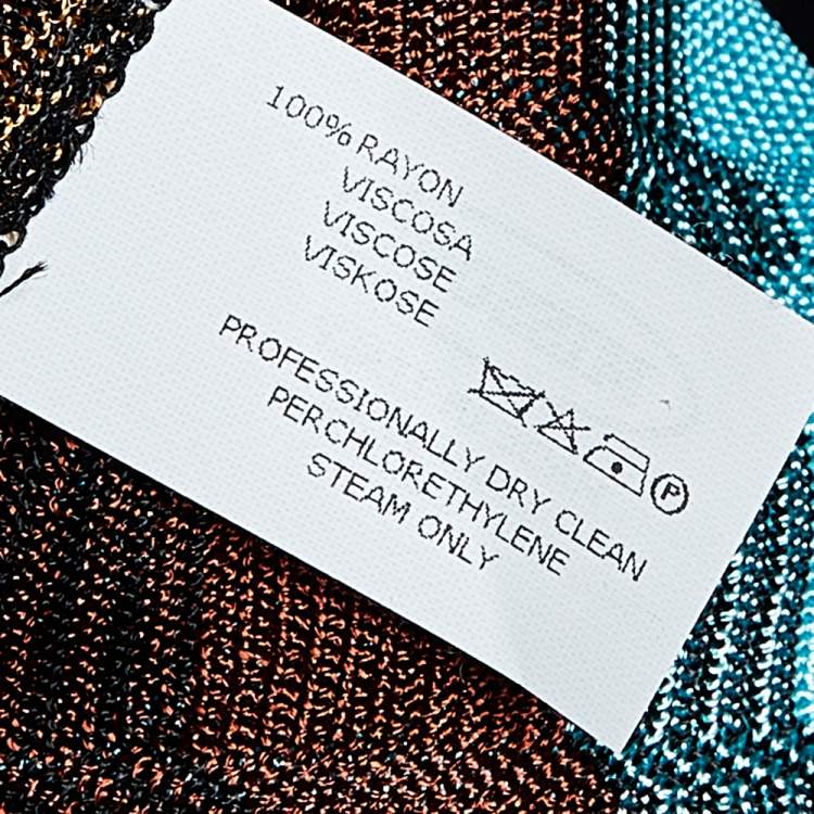 مملوكة مسبقًا Missoni Mare Multicolor Patterned Knit Strapless Jumpsuit L