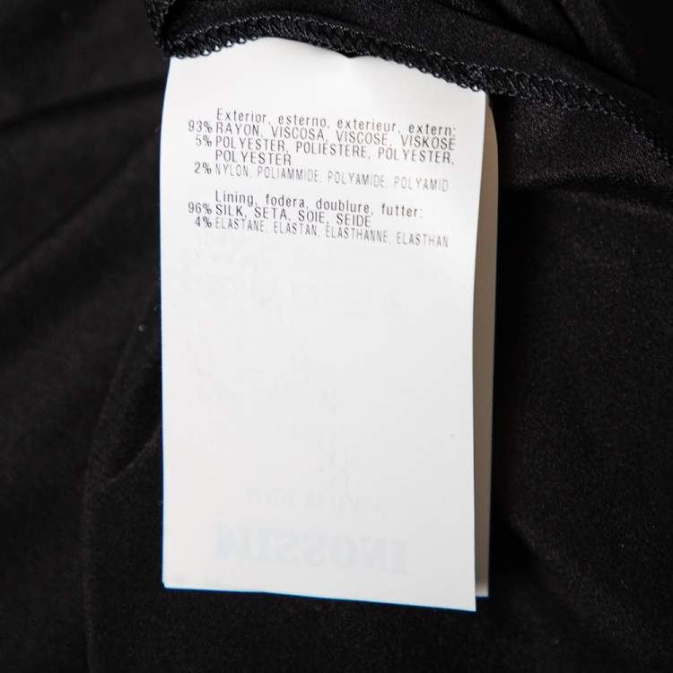 Pre Owned Missoni Multicolor Patterned Lurex Knit Side Slit Detailed Skirt M