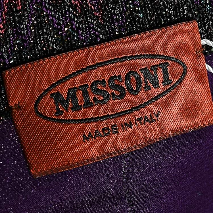 Pre Owned  Missoni Multicolored Knit Maxi Skirt M
