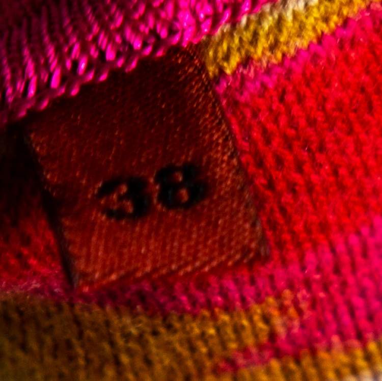 Pre Owned Missoni Multicolored Jacquard Knit Mini Skirt S